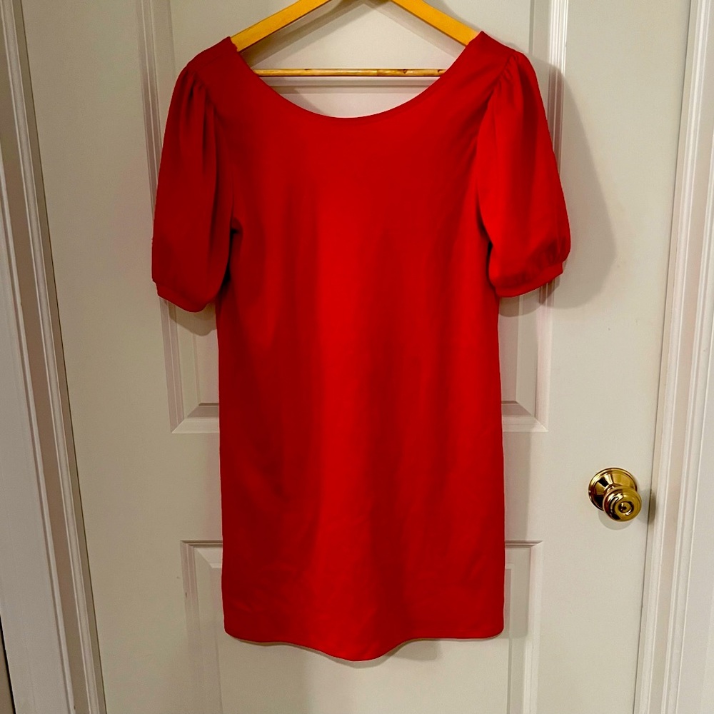 Ophelia for FC Red Balloon Sleeve Shift Dress